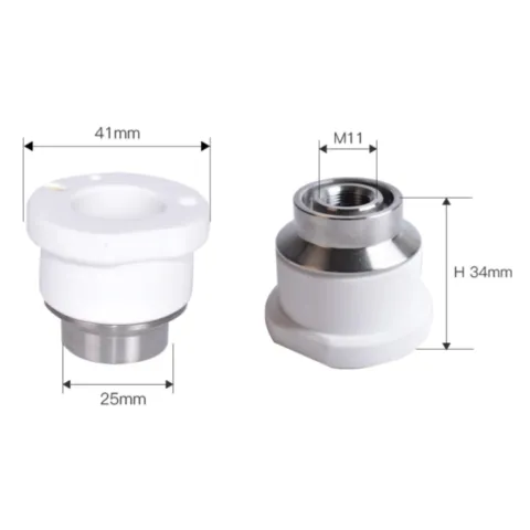 Vòng sứ laser M11x0.75, D41 (sử dụng cho đầu cắt 2D BOCI BLT4, BLT6 series)
