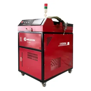 Máy hàn laser Weldcom LW2000M súng hàn Qilin cao cấp, kết hợp hai thấu kính điều khiển bằng động cơ