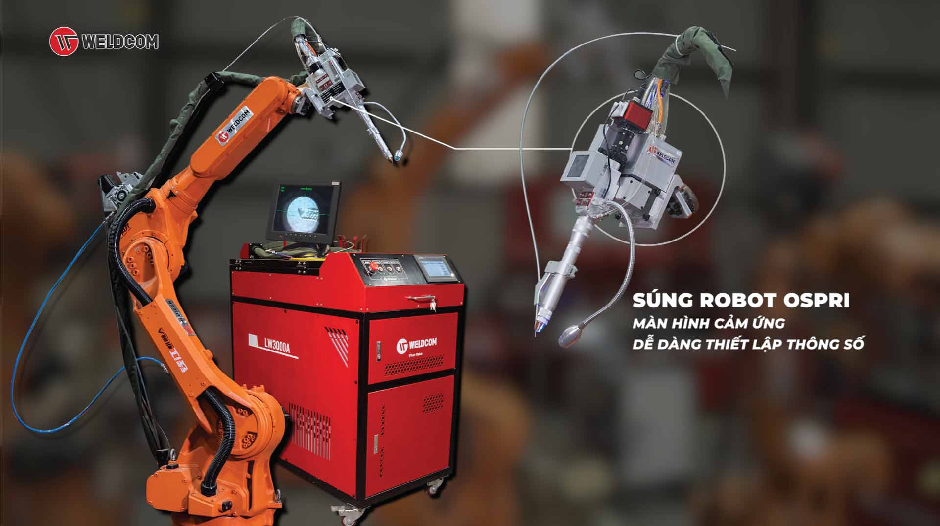 Tích hợp robot hàn laser